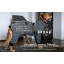 Hundebademantel mit Beinen Dryup Body Zip.Fit M (60cm) grau