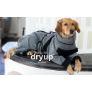 Hundebademantel mit Beinen Dryup Body Zip.Fit L (65cm) grau