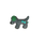 Rindsleder Doodle Hund grün