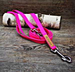 Führleine Soft PVC Hundeleine 20mm Orange 3 m