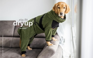 Hundebademantel mit Beinen Dryup Body Zip.Fit...