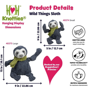 Knottie Faultier Seb Sloth Hugglehounds