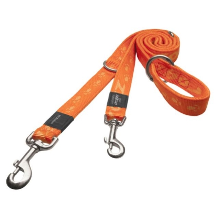 Rogz Hundeleine Alpinist  M 180cm x 15 mm Mango