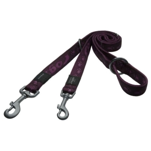 Rogz Hundeleine Alpinist  L 180cm x 20mm Brombeer