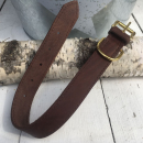 Fettleder - Halsband | Fettlederhalsband | braun  55 cm