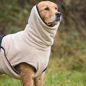 Hundebademantel Dryup Cape sand L (65 cm)