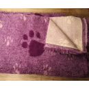 Original ®  Drybed lila meliert Pfoten, rutschfest 150 x 100cm